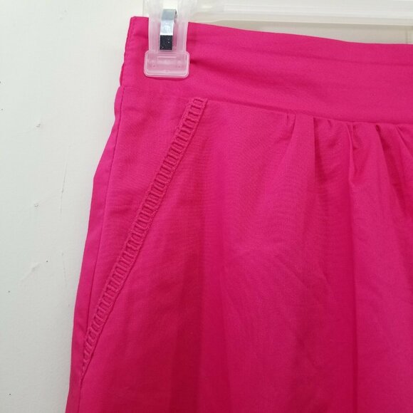 Apt 9 M Hot Pink Skirt Midi Modest Church Pockets BARBIECORE - Picture 2 of 4